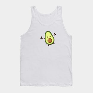 Cute half avocado with dumbbells Tank Top